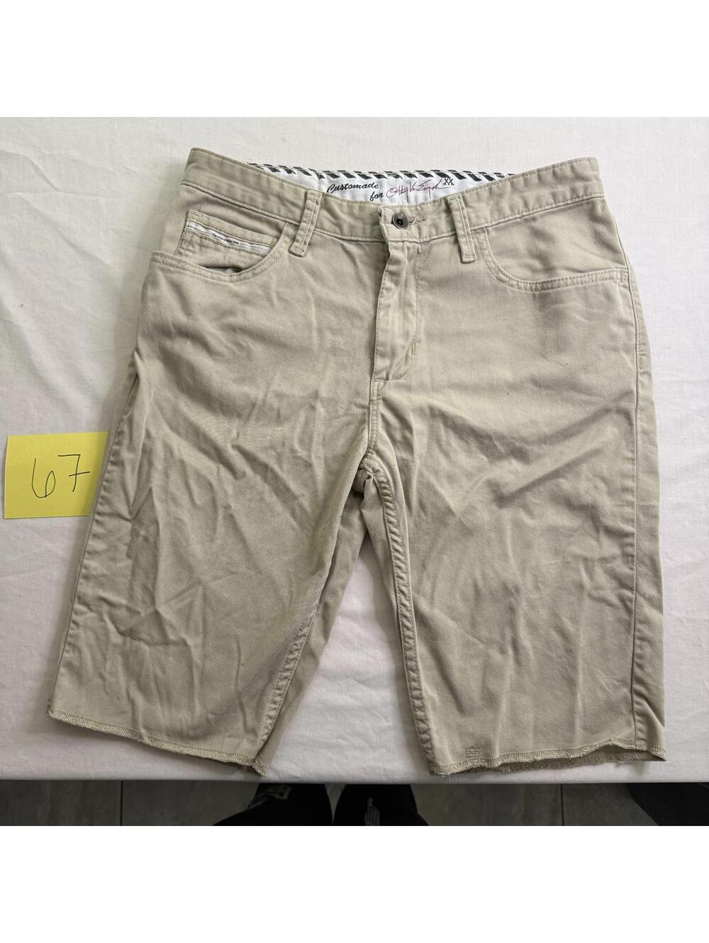 Vans Off The Wall Beige Denim Shorts Size 30